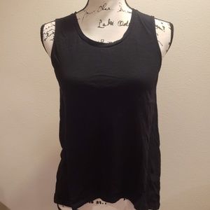 Express black hi-low tank top